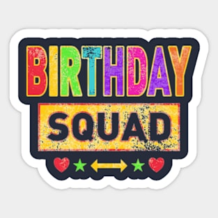 Fun Birthday Squad Sticker